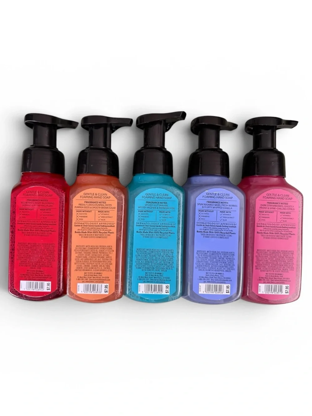 5X Bath & Body Works Halloween Collection Foaming Hand Soap 8.75 fl oz Bundle